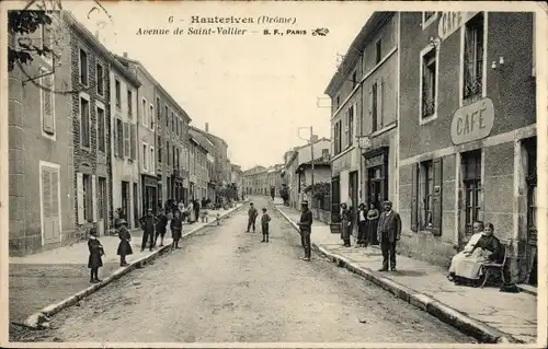 Ak Hauterives Drôme, Avenue de Saint Vallier