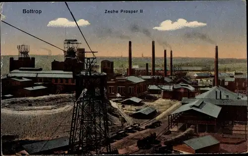 Ak Bottrop im Ruhrgebiet, Zeche Prosper II
