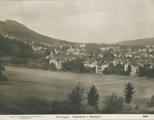 Foto Friedrichroda im Thüringer Wald, Panorama vom Körnberg aus, NPG 6632