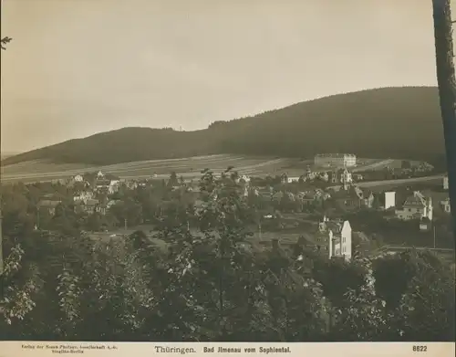 Foto Ilmenau in Thüringen, Blick vom Sophiental, NPG 8622