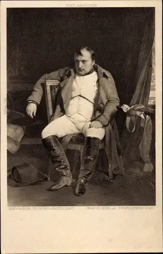 Künstler Ak Napoleon Bonaparte, Kaiser Napoleon I. in Fontainebleau
