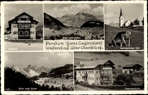 Ak Tiefenbach Oberstdorf im Oberallgäu, Haus Luginsland, Haus Sonneck