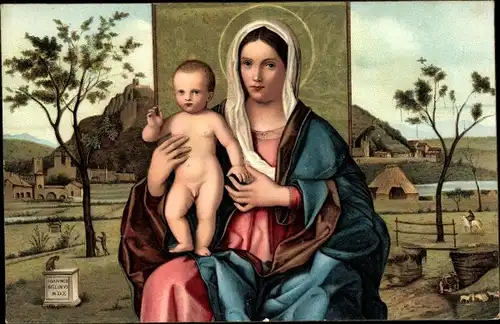Künstler Ak Bellini, Giovanni, Madonna mit Kind