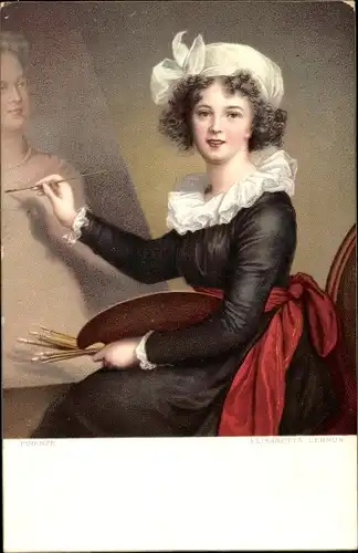 Künstler Ak Vigée Lebrun, Elisabeth, Selbstportrait der Künstlerin