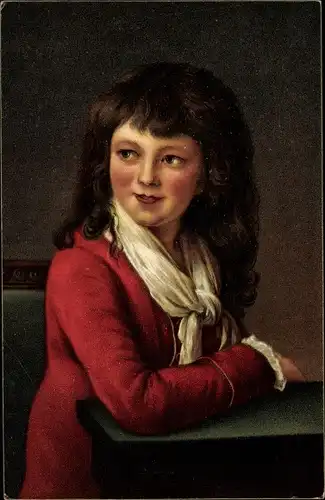 Künstler Ak Vigée Lebrun, Elisabeth, Bildnis eines Knaben in Rot