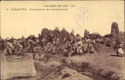 Ak Lalla Ito Marokko, Amenagement des retranchements