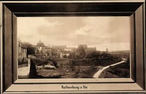 Ak Rothenburg ob der Tauber Mittelfranken Bayern, Panorama