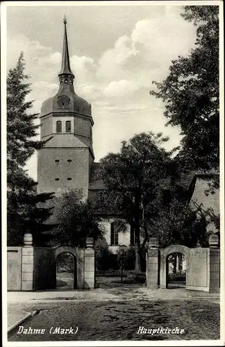 Ak Dahme in der Mark, Hauptkirche