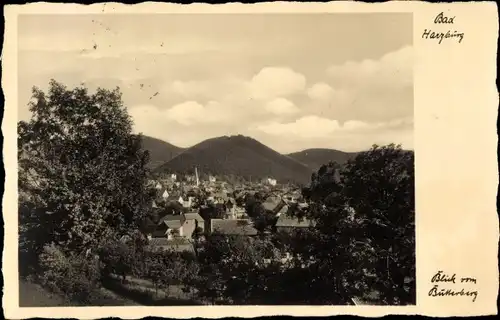 Ak Bad Harzburg am Harz, Blick vom Butterberg