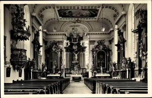 Ak Wiesensteig in Württemberg, Kircheninneres