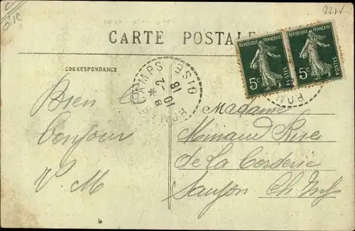 Ak Romescamps Oise, L'Eglise