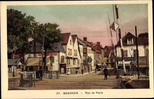 Ak Beauvais Oise, Rue de Paris