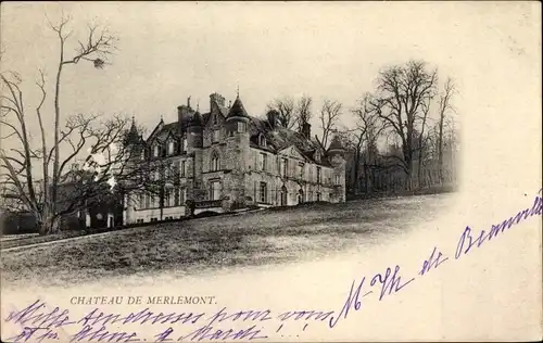 Ak Merlemont Oise, Le Chateau