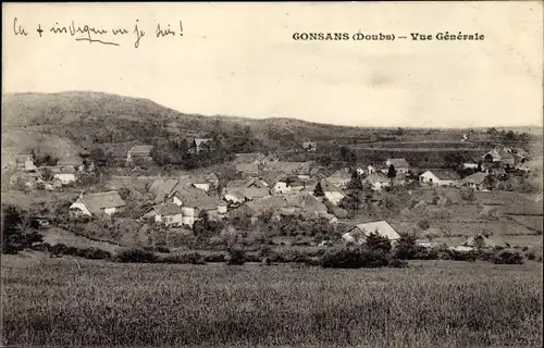 Ak Gonsans Doubs, Vue Generale