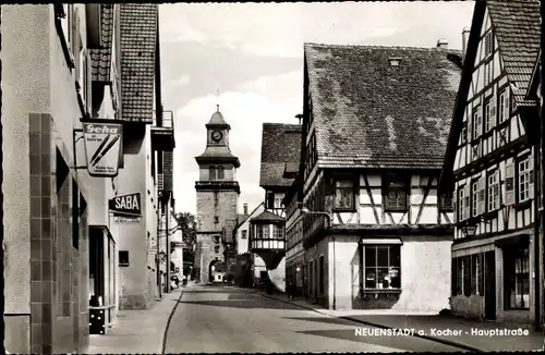 Ak Neuenstadt am Kocher Württemberg, Hauptstraße