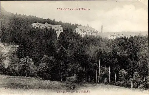 Ak Saales Saal Elsass Bas Rhin, Les Cols des Vosges, Sanatorium