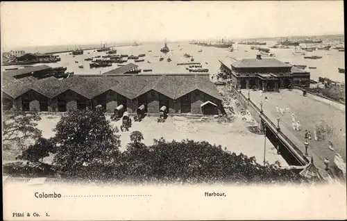 Ak Colombo Ceylon Sri Lanka, Hafenpartie