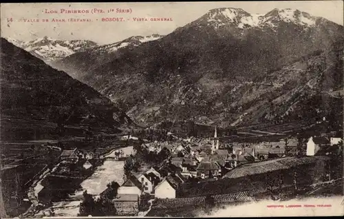 Ak Bossòst Bosost Katalonien, Valle de Aran, vista general, Los Pirineos