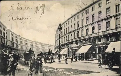 Ak London City England, Regent Street