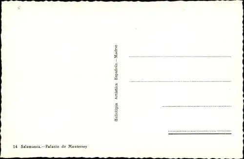 Ak Salamanca Kastilien und León, Palacio de Monterrey