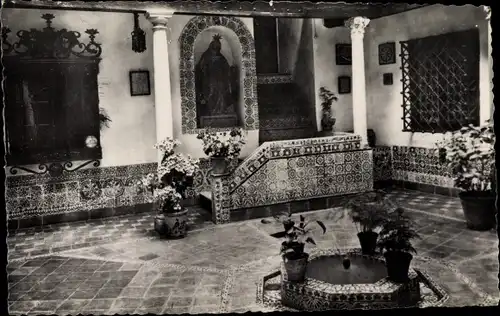 Ak Toledo Kastilien La Mancha Spanien, Patio típico