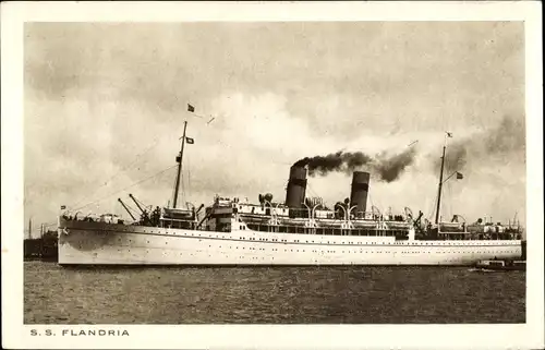 Ak Dampfer SS Flandria, Königlich Holländischer Lloyd