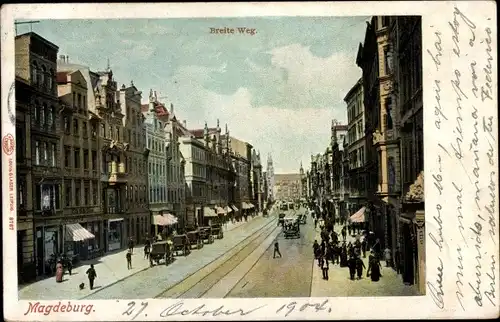 Ak Magdeburg an der Elbe, Breiter Weg