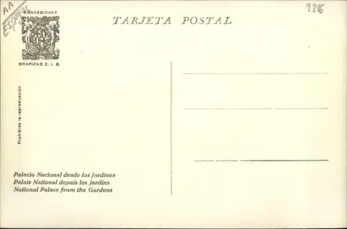 Ak Exposicion Internacional de Barcelona 1929, Palacio Nacional desde los jardines