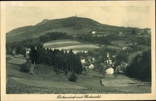 Ak Lückendorf Oybin Oberlausitz, Gesamtansicht mit Hochwald