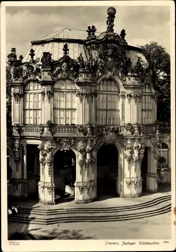 Ak Dresden, Zwinger, Wallpavillon