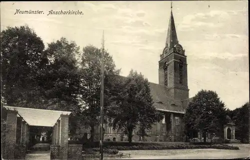 Ak Neumünster in Holstein, Anscharkirche
