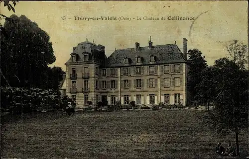 Ak Thury en Valois Oise, Le Chateau de Collinance