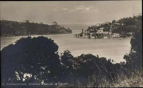 Ak Konstantinopel Istanbul Türkei, Chateau d'Europe et Candilli