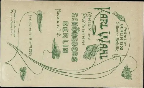 CdV Deutscher Soldat in Uniform, Portrait