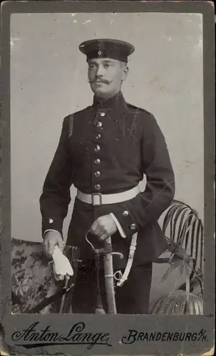 CdV Deutscher Soldat in Uniform, Portrait