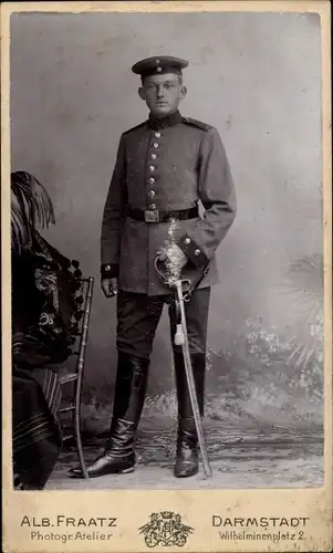 CdV Deutscher Soldat in Uniform, Portrait