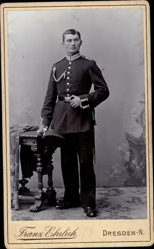 CdV Deutscher Offizier in Uniform, Portrait