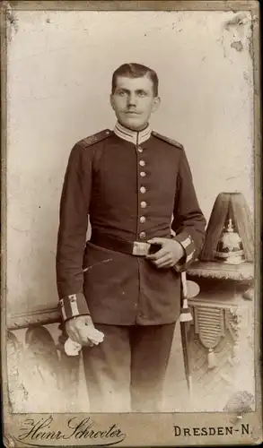 CdV Deutscher Offizier in Uniform, Portrait