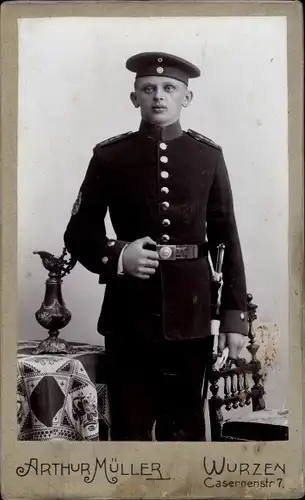 CdV Deutscher Soldat in Uniform, Portrait