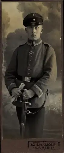 CdV Deutscher Soldat in Uniform, Portrait