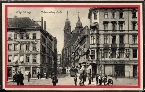 Ak Magdeburg, Johannisbergstraße, Geschäfte, Zahnatelier