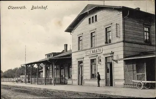 Ak Otzenratz Jüchen Nordrhein Westfalen, Bahnhof