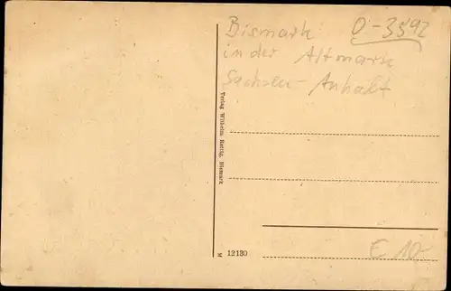 Ak Bismark in der Altmark, Alte Straße, Geschäft E. Blankemeyer, Paul Lüdeke