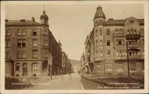 Foto Ak Podmokly Bodenbach Děčín Tetschen an der Elbe Region Aussig, Goethestraße