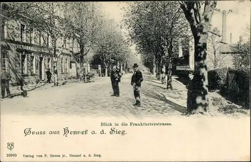 Ak Hennef an der Sieg, Frankfurter Straße