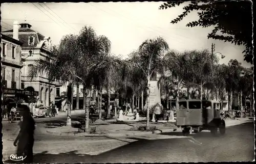 Ak Maison Carree Algerien, Place de la Republique