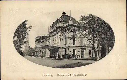Präge Passepartout Ak Hamburg Mitte Altstadt, Deutsches Schauspielhaus