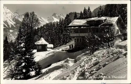 Ak Oberstdorf im Oberallgäu, Cafe Bergkristall