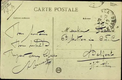 Ak Casablanca Marokko, Rue du Marche, Grand Bar d'Alger