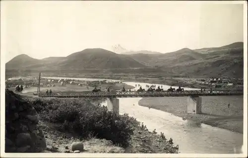 Foto Ak Marokko, L'ensemble des 13CP, Brücke